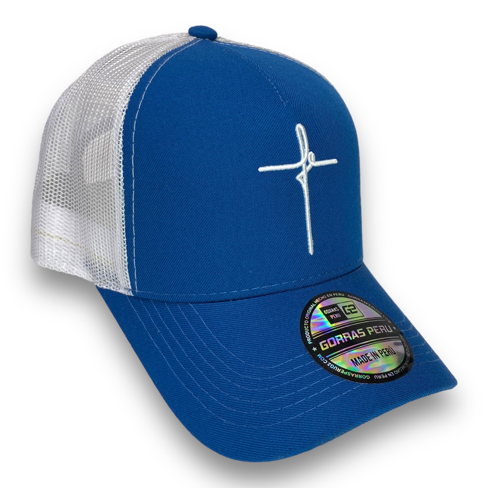 DM Gorra Fe Azul Acero - Gorras Perú