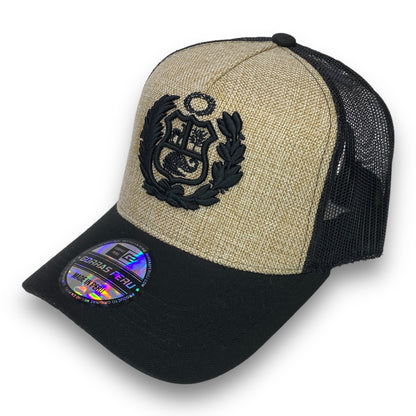 DM Gorra Escudo Peruano en yute - Gorras Perú