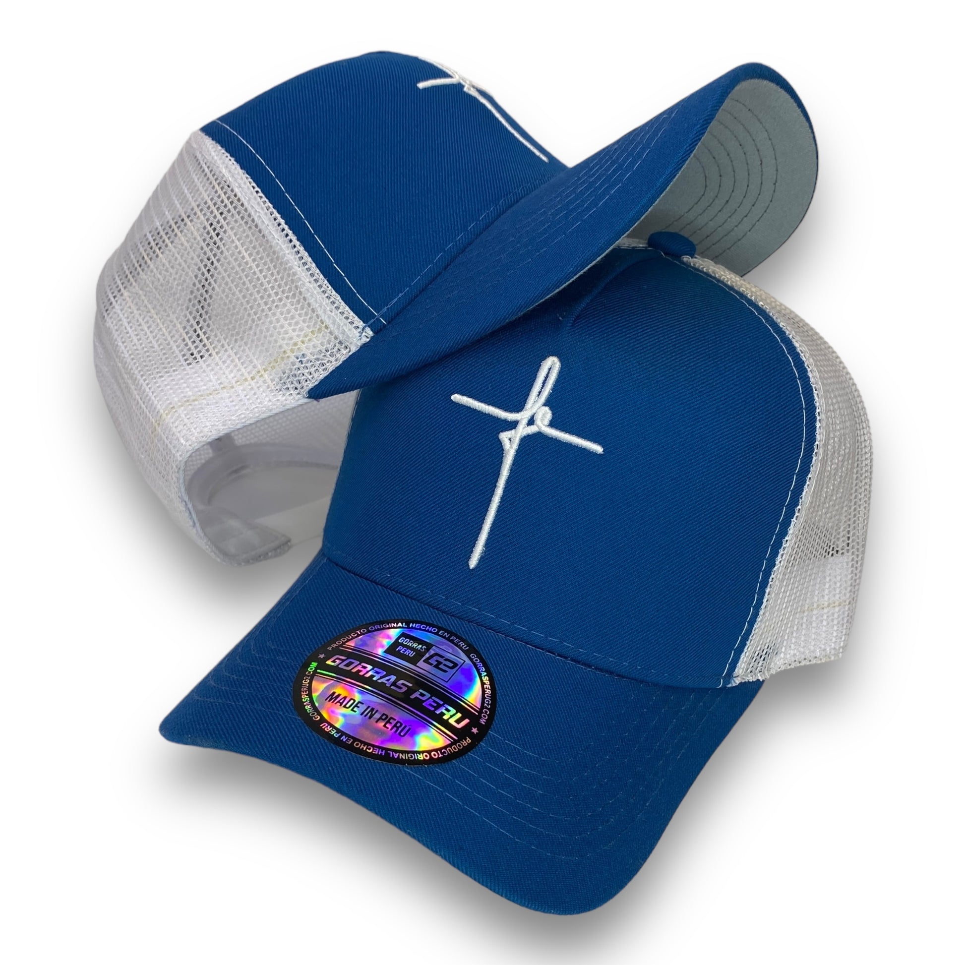 DM Gorra Fe Azul Acero - Gorras Perú