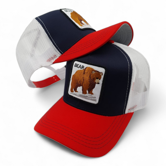 Parche Oso Bordado - Gorras Perú