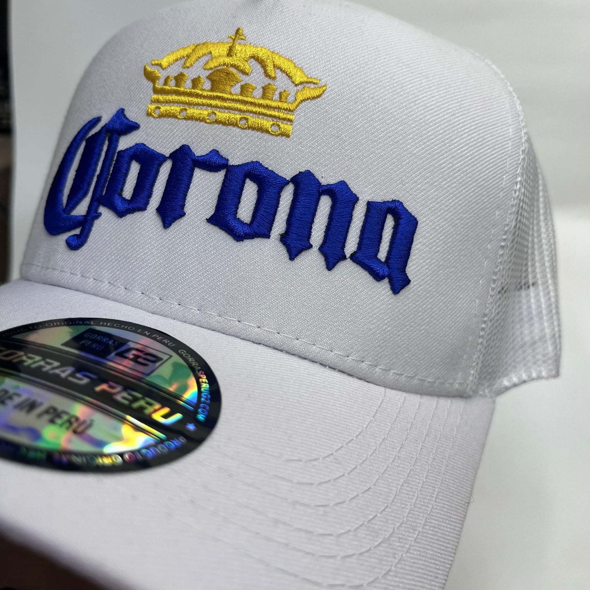 DM Gorra Corona Blanco - Gorras Perú