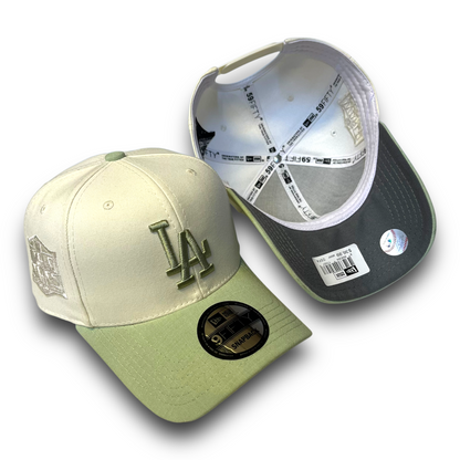 4 Gorra Los Angeles vicera verde agua