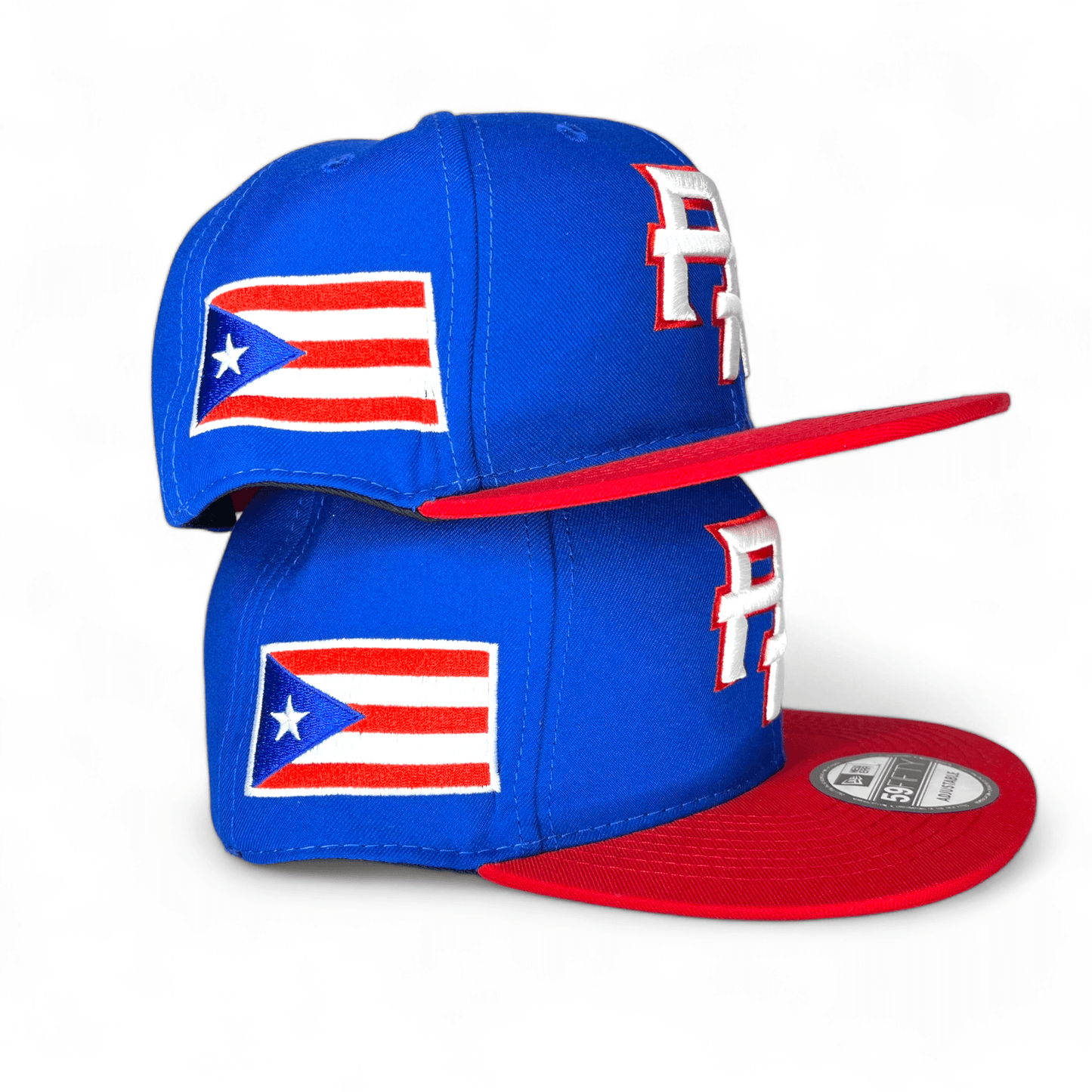 Royal Blue Puerto Rico Red Visor Gray Bottom