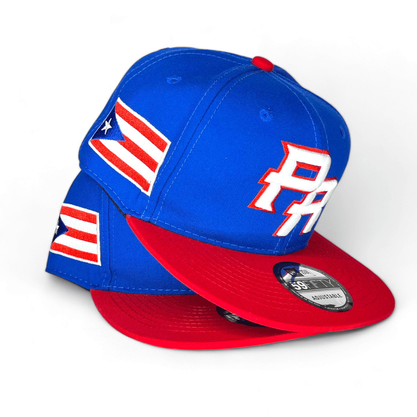 Royal Blue Puerto Rico Red Visor Gray Bottom