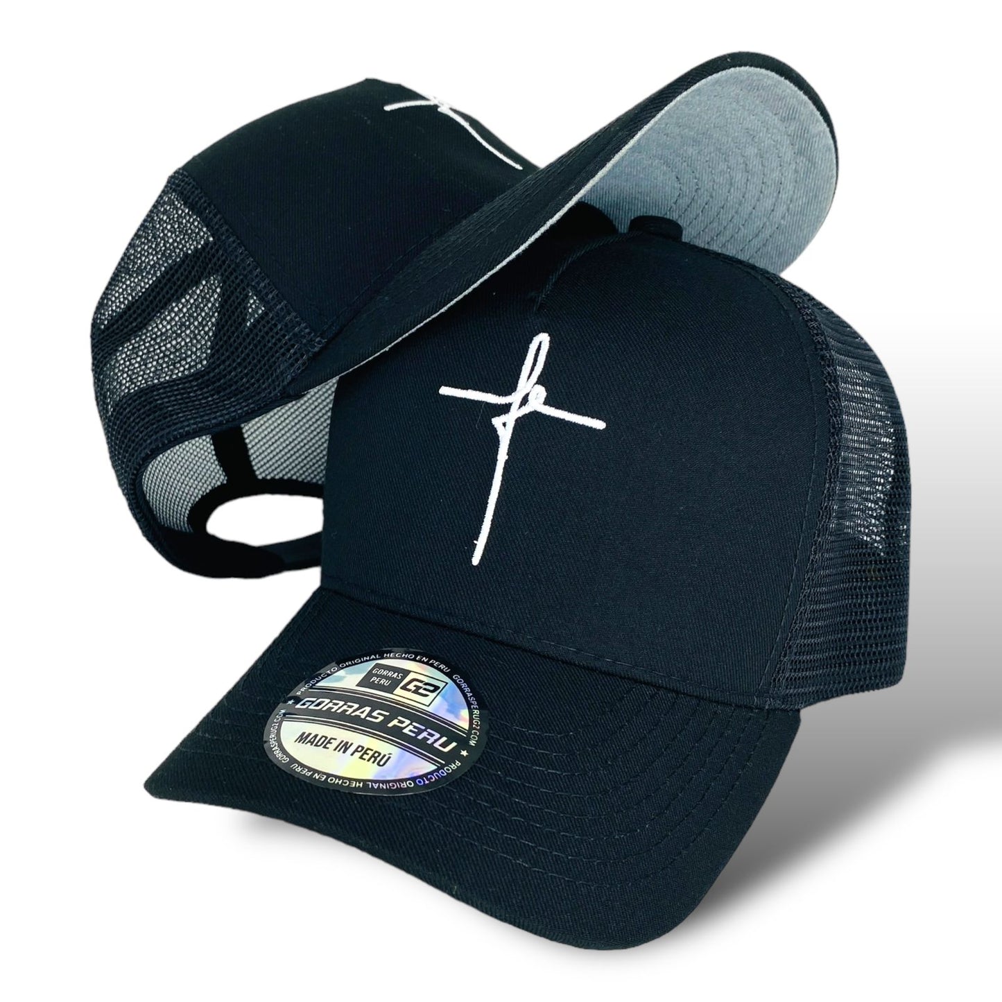 Gorra Fe Negro - Gorras Perú