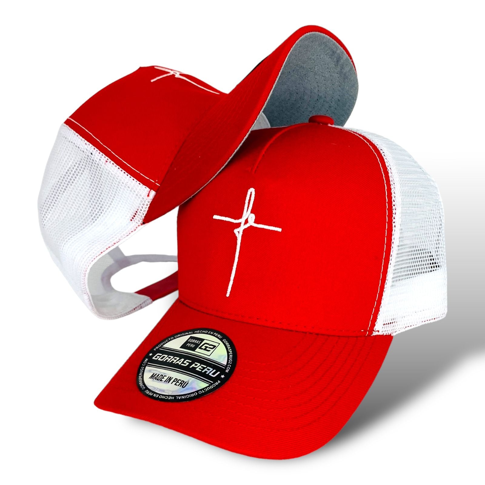 Gorra Fe Rojo - Gorras Perú