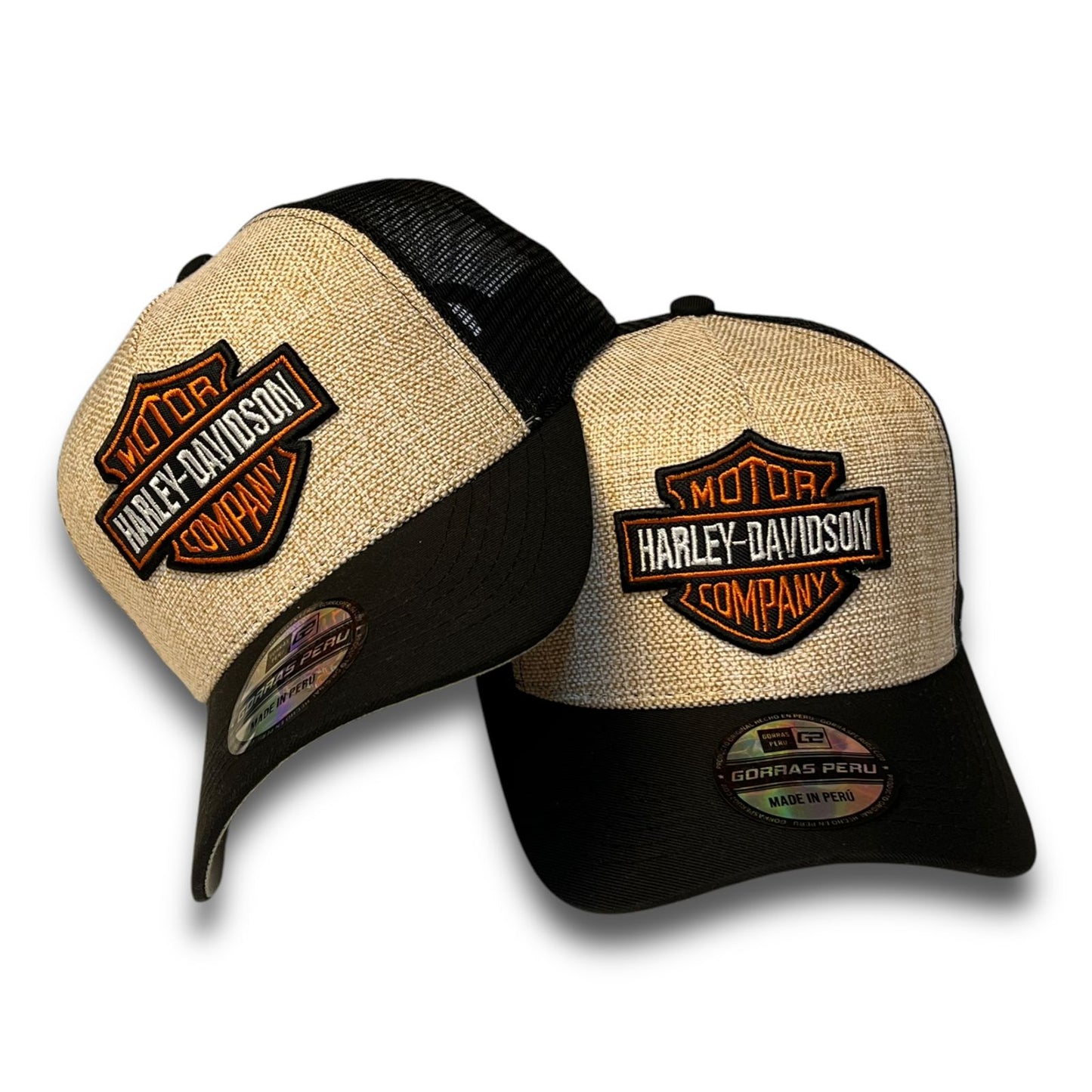 gorra G2 en yute bordado harley davidson