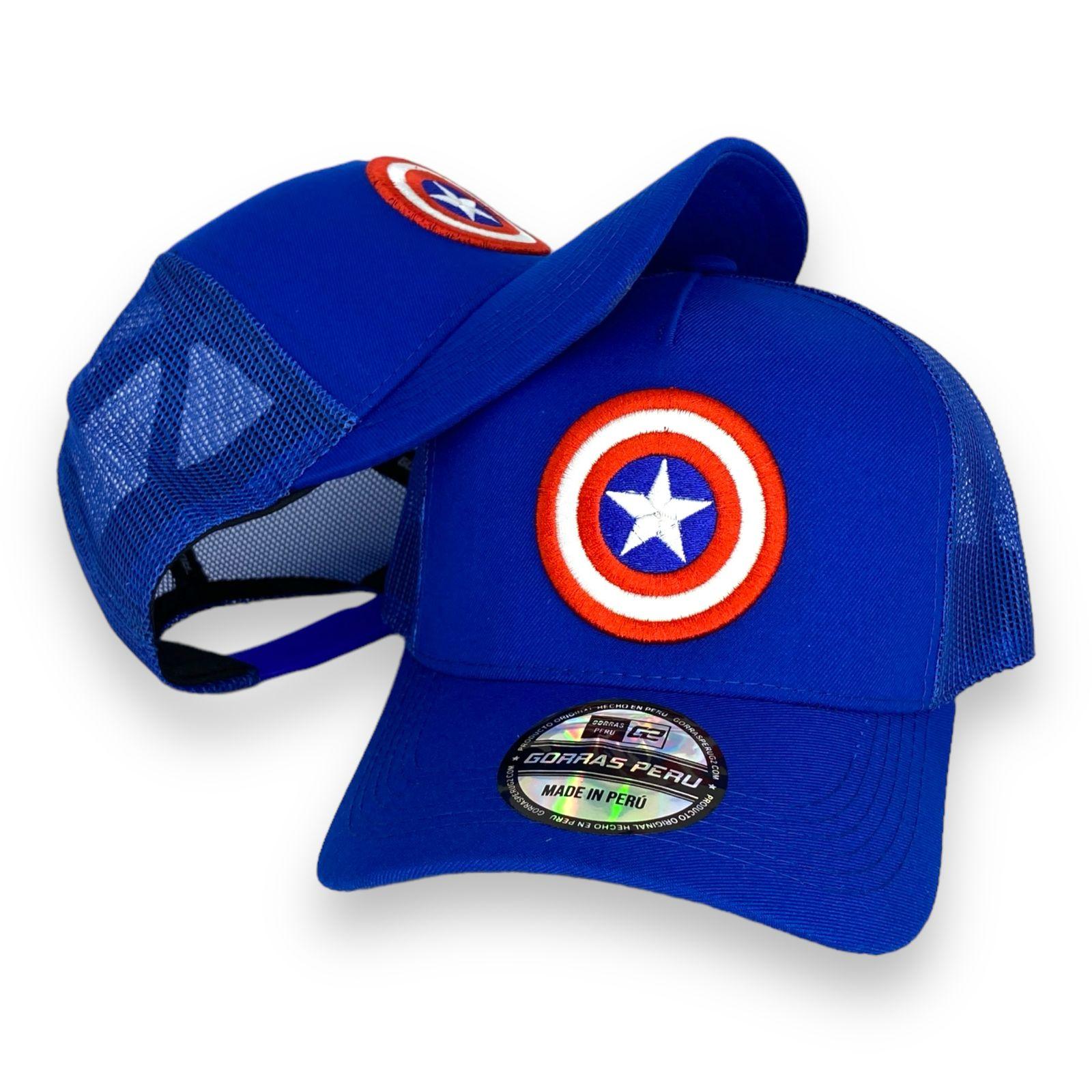 Capitan America Azul - Gorras Perú