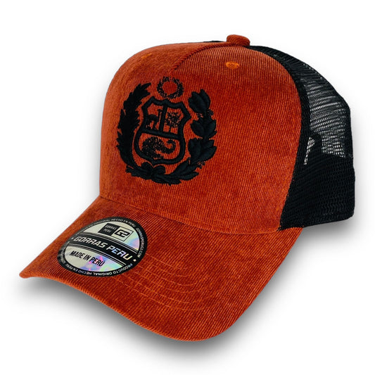 DM Gorra Escudo Naranja - Gorras Perú