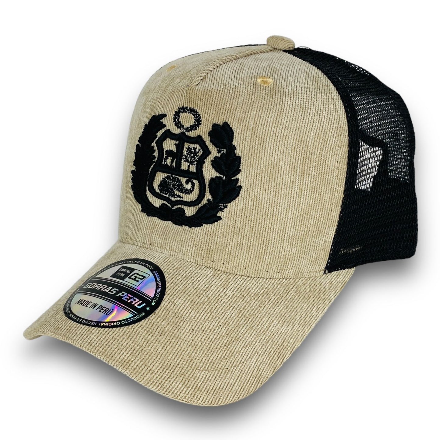 DM Gorra escudo Negro - Gorras Perú